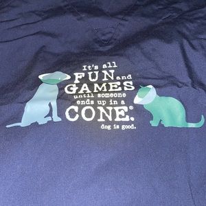 Dog is Good “It’s all FUN and GAMES until someone ends up in a CONE.” Scrub Top